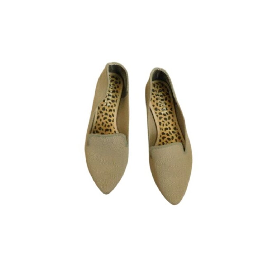 Journee Size 11 Taupe Slip On Flat Fabric Loafers Shoes - Picture 2 of 3